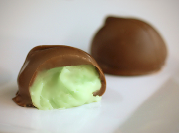 Milk Chocolate Crème De Menthe Cream Center