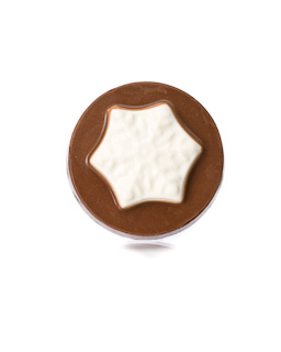 Small Chocolate and White Snowflake