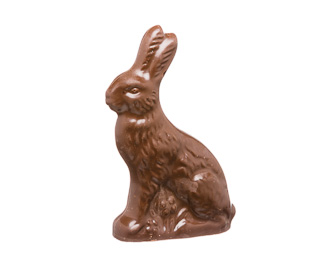 Solid Dark Chocolate Bunny, 2oz