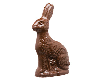 Solid Dark Chocolate Bunny, 8oz