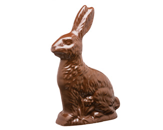 Solid Dark Chocolate Bunny, 1lb