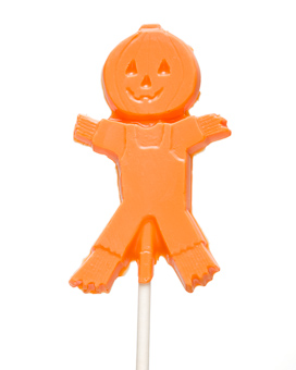 Pumpkin Head Scarecrow Sucker