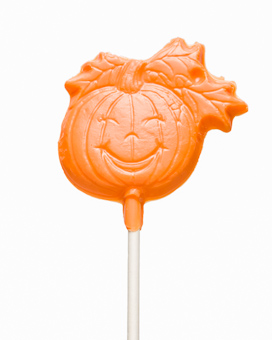 Happy Face Pumpkin Sucker