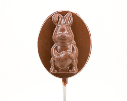 Milk Chocolate Bunny Egg Sucker