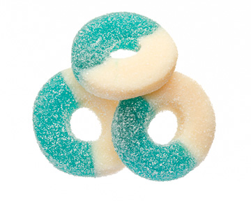Gummi Blue Raspberry Rings
