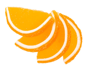 Orange Fruit Jelly Slices