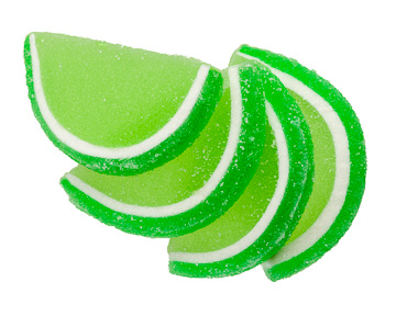 Green Apple Fruit Jelly Slices