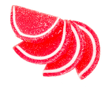 Red Raspberry Fruit Jelly Slices