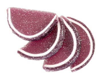 Grape Fruit Jelly Slices