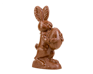 Bunny Holding Easter Egg